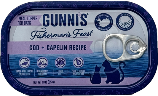 COD & CAPELIN RECIPE FOOD TOPPER FOR CATS