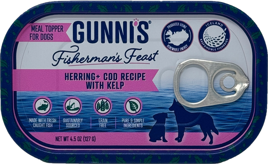 HERRING & COD RECIPE W/ KELP FOOD TOPPER FOR DOGS