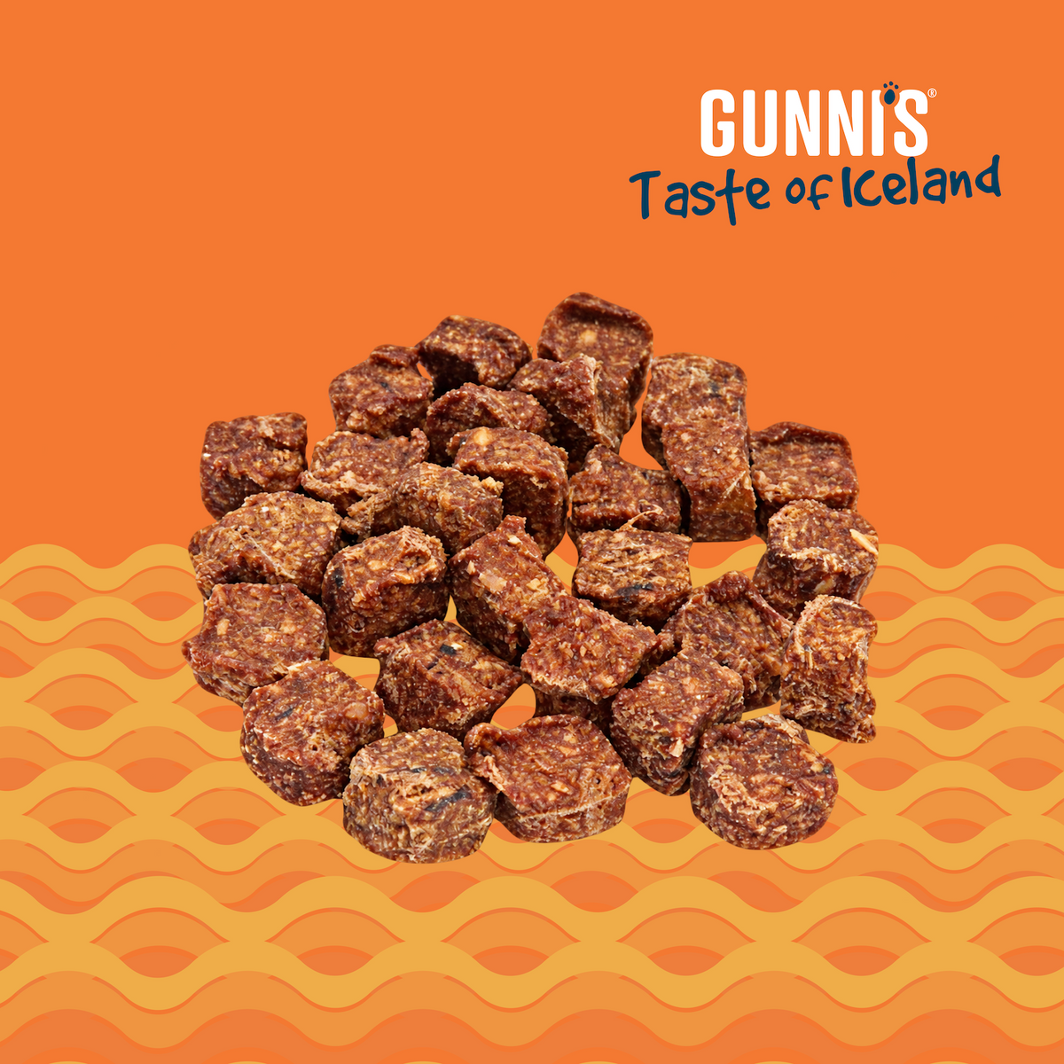 Gunni's Salmon Recipe Baby Bites Dog Treats - Bite-Sized, Air-Dried, Icelandic Fish, Grain Free - 3oz