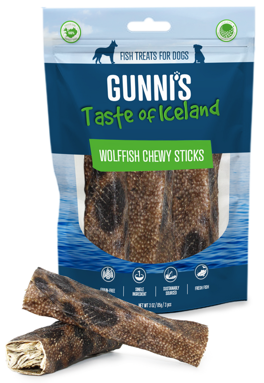 3 PACK WOLFFISH CHEWY STICKS