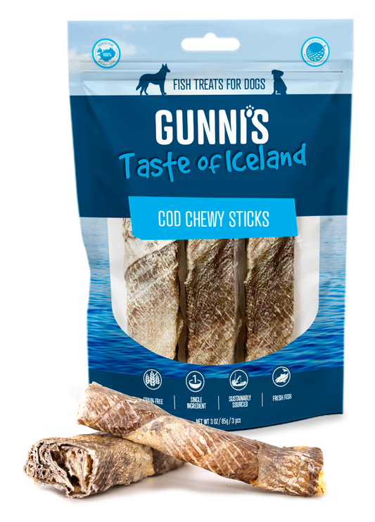 3 PACK COD CHEWY STICKS